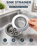 Stainless steel sink strainer – durable & easy to clean, pack of 1