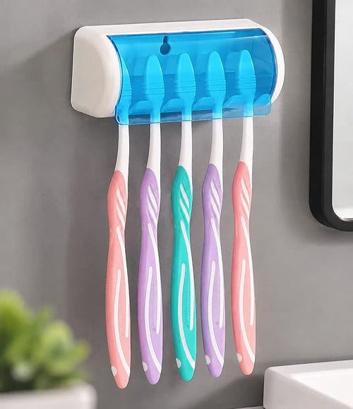 Smart Toothbrush Holder 5 Compartment Slot Holder